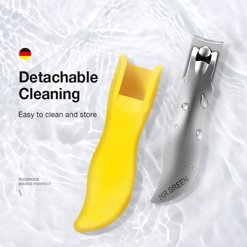 Nail Clippers MR.GREEN Colorful Nail Clippers Anti Splash Fingernail Cutter Detachable Design Stainless Steel Manicure Tools