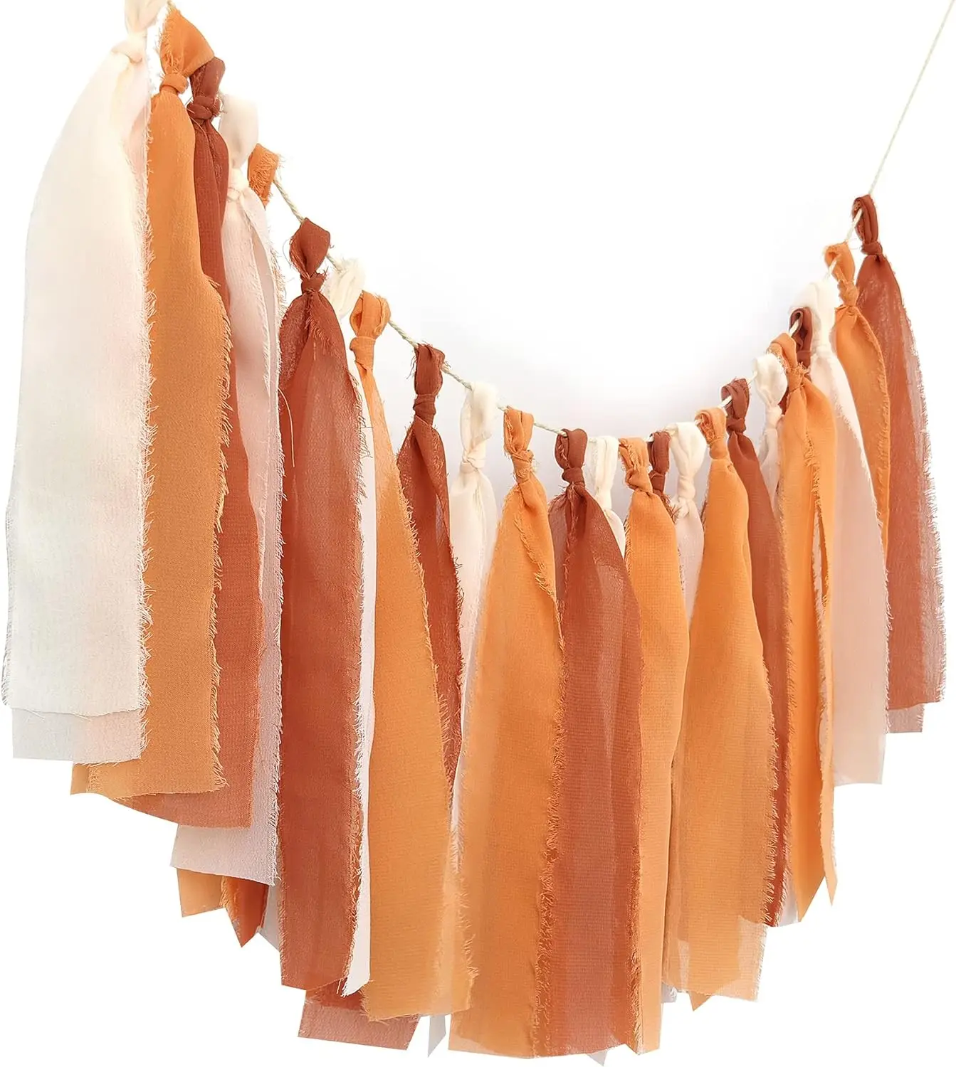 

Шифоновая гирлянда Tsaasel для Orche, коралловый, персиковый, оранжевый, Свадебный чай, вечерние висящие украшения для вечеринки, украшения на день рождения, Baby Shower