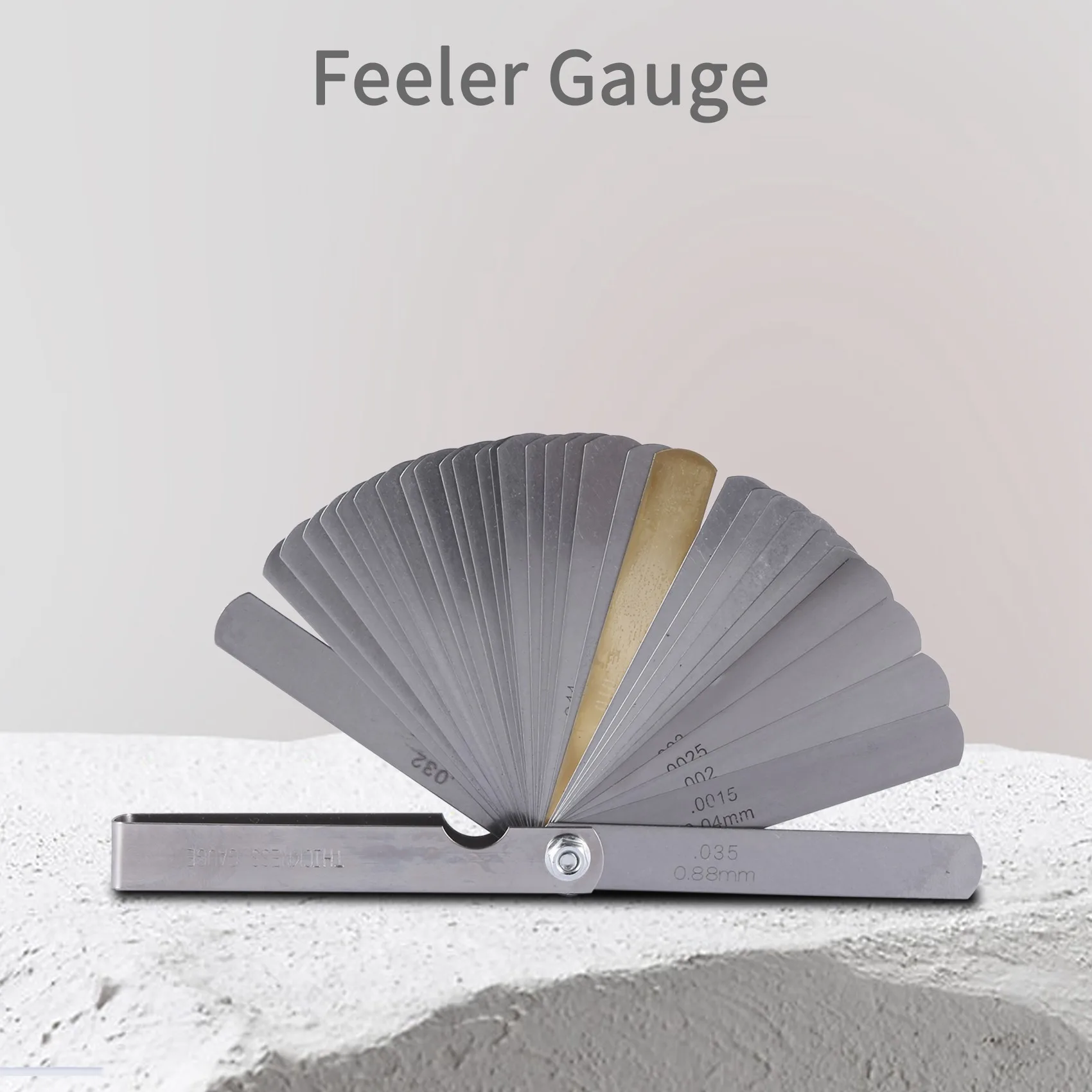 32 set distance gauge feeler gauge valve teaching feeler 0.04-0.88 mm gap dimension