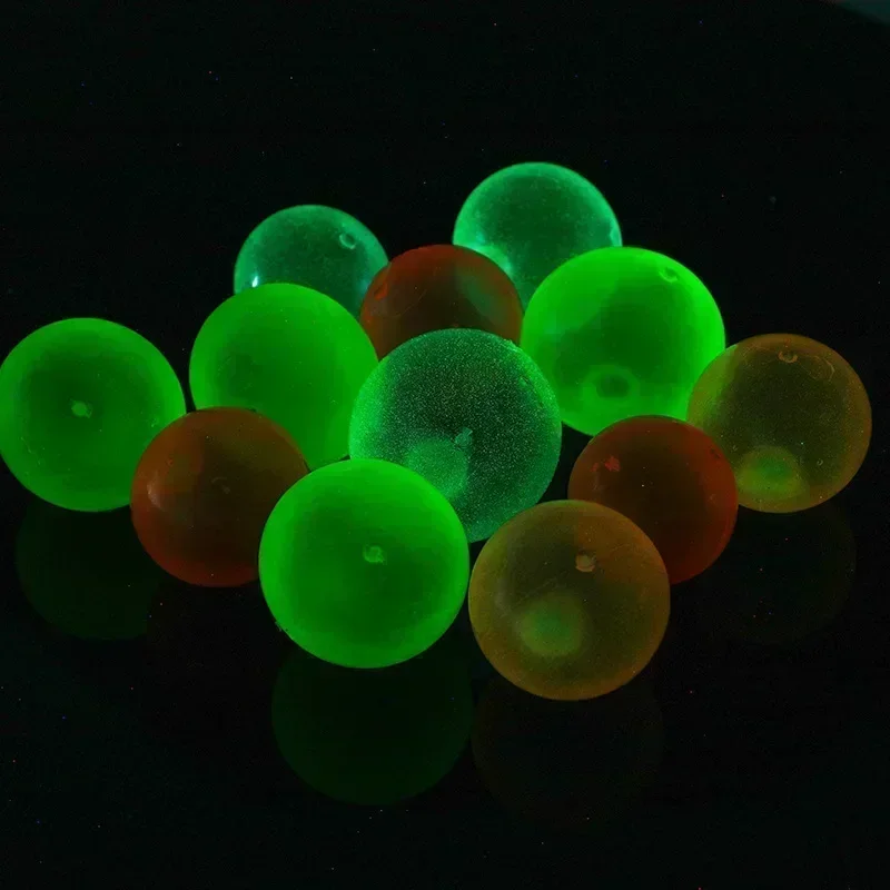 1/10Pcs Luminous Balls High Bounce Glow in the Dark Ball Sticky Wall Home Stress Relieve Toy Decompression Squeeze Toys Party 6
