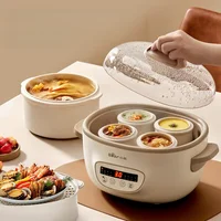 Bear 2.5L Slow Cooker Baby Supplement Machine 220V Mini Bird's Nest Stew Pot White Porcelain Waterproof Stew Pot 2