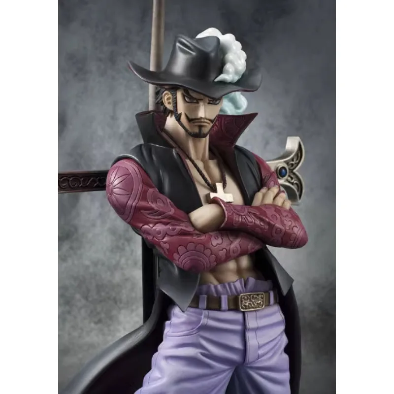 

Spot Genuine MH Pirate King One Piece POP Qiwu Sea Eagle Eye Mihawk 2.0 Handmade Model Hobby Collection Gift