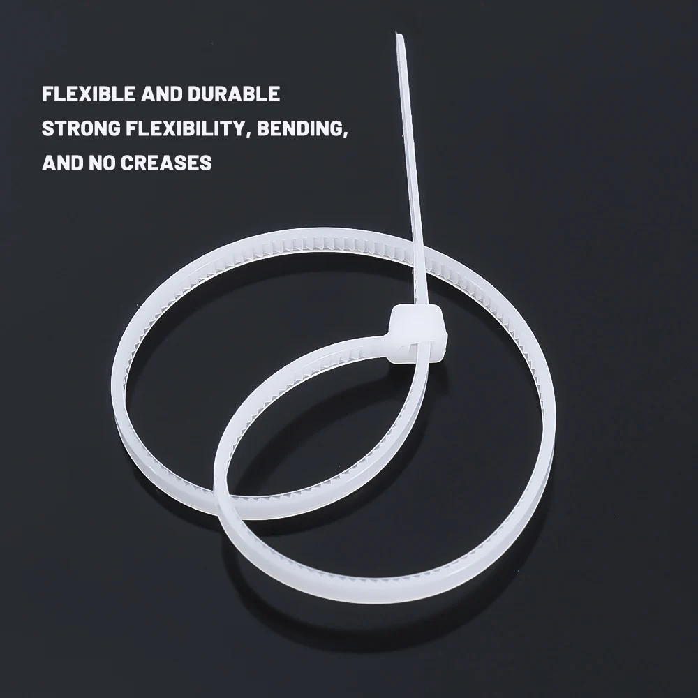 300/100Pcs Plastic Nylon Cable Ties Detachable Self-locking Cord Ties  Straps Fastening Loop Reusable Wire Ties For Home Office - AliExpress