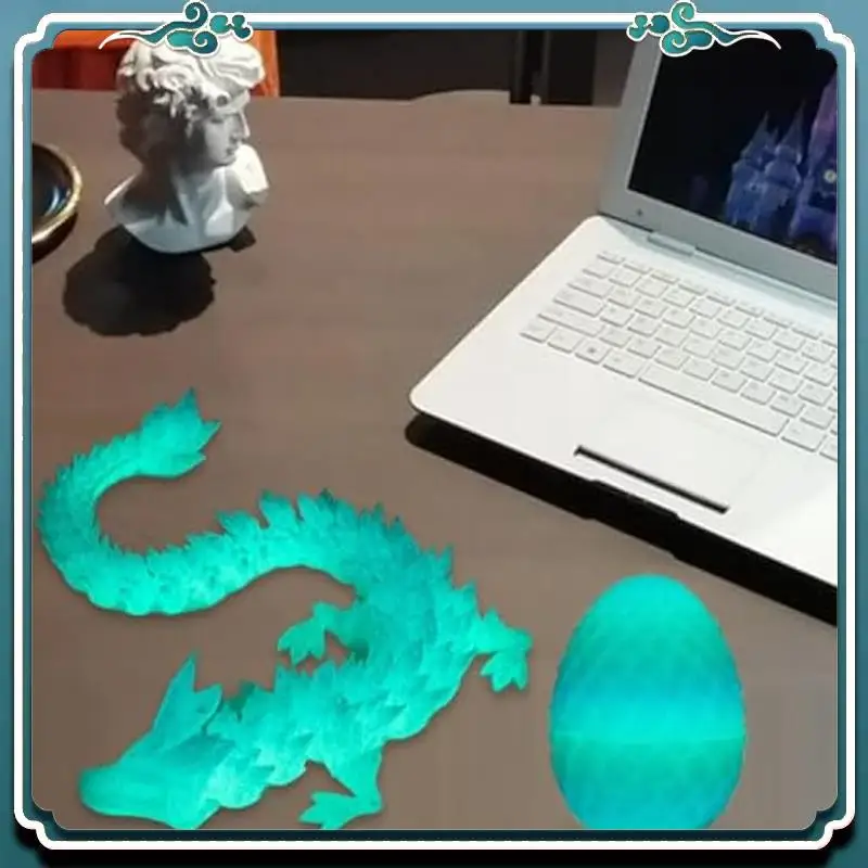 3D Printed Dragon Egg Mystery Crystal Dragon Egg Fidget Toys Surprise +Dragon Inside 1Set