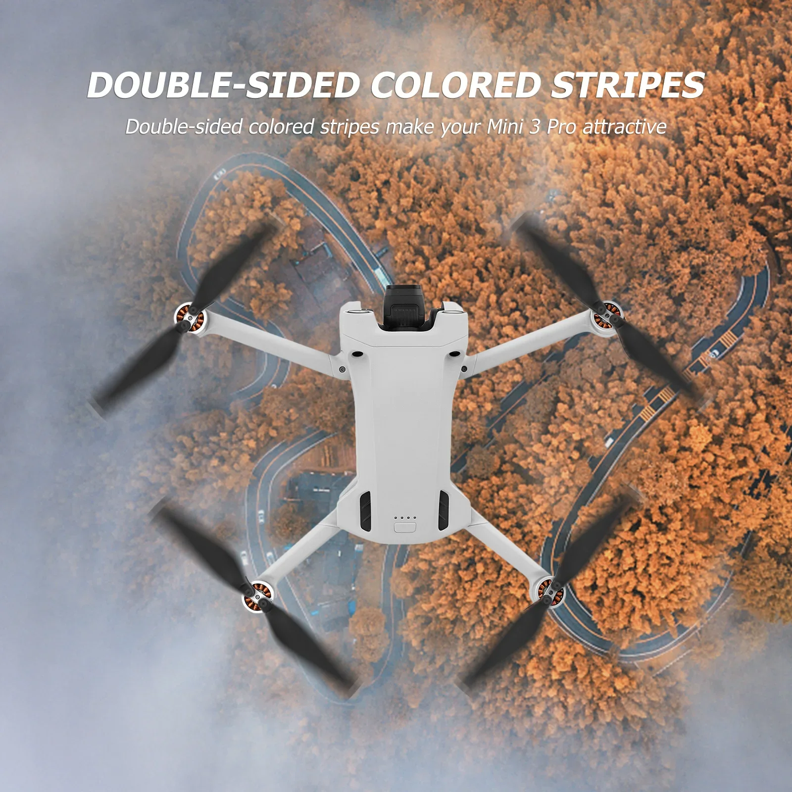Hélices pour DJI Mini 3 Pro - 8 pièces, Silencieuses, Quick Release