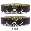 2 PCS dark brown