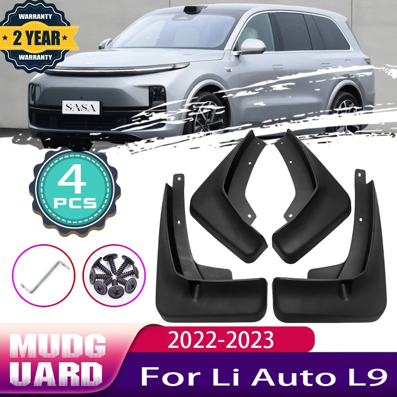 

Car Mud Flaps for Li Auto L9 2022 2023 Lixiang Leading Ideal Front Rear Mudguards Splash Guards Fender Mudflaps Auto Accessories