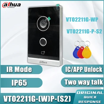 Dahua 2MP 1/2.8" CMOS Villa Door Station WIth Two-way Talk IR Card/APP Unlock Doorbell Video Intercom VTO2211G-P-S2 VTO2211G-WP 1