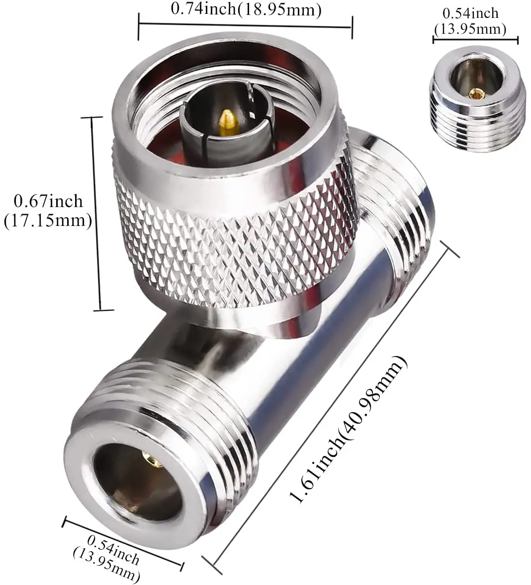 conector tee triplo para cabo de extensao 01