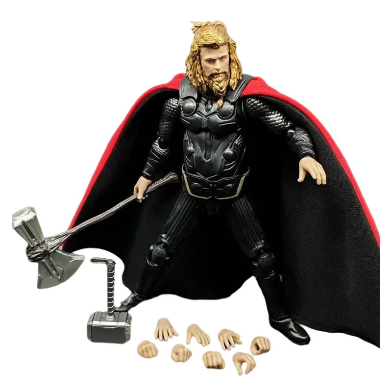 Shf Marvel Legends Avengers Avengers: Endgame Thor Action Figure Thanos Pvc  15cm Figma Movie Model Collection Toys Boy Gift - Action Figures -  AliExpress