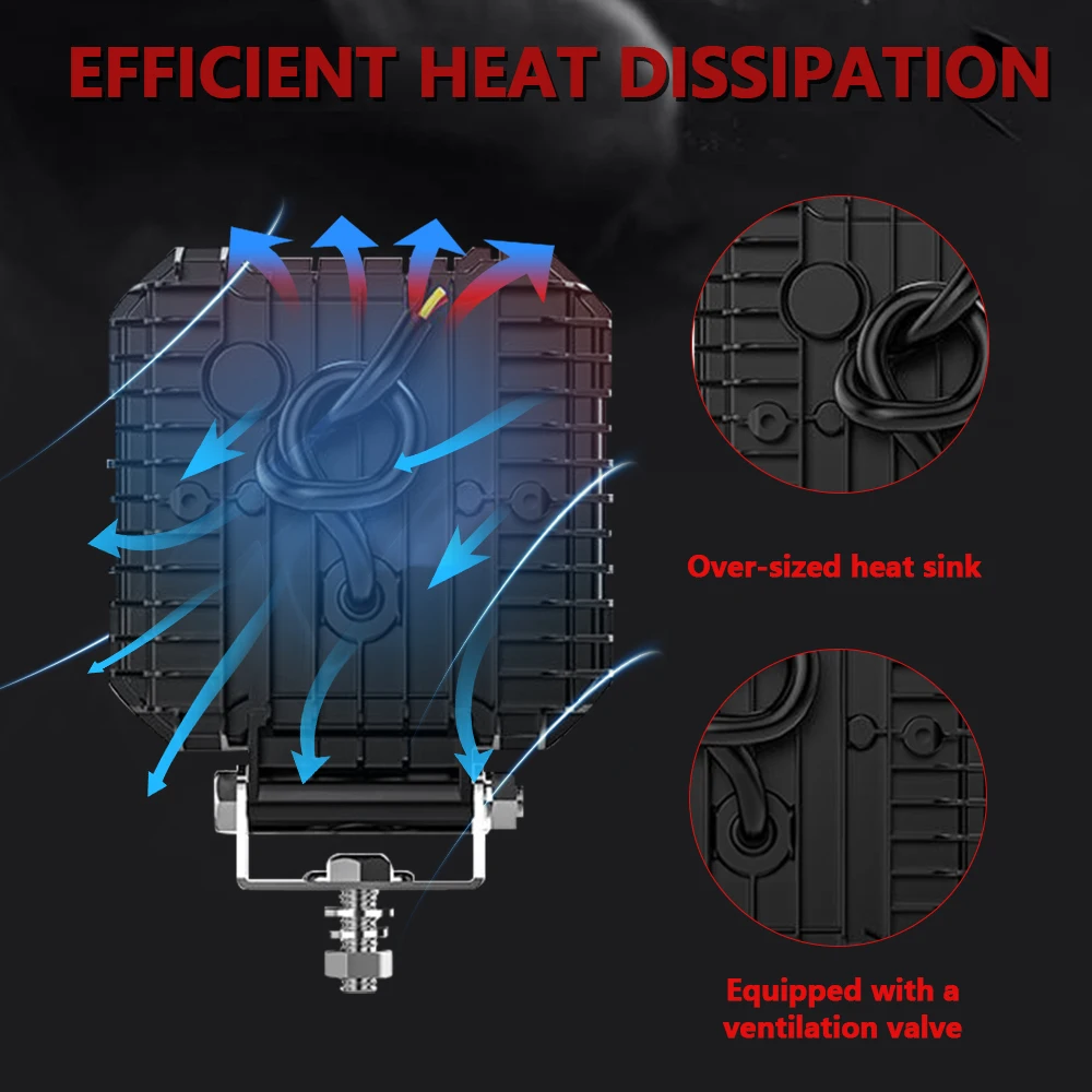 4" Work LED Headlight Light Auto Fog Light Led Light Bar Round Fog Light for Mot