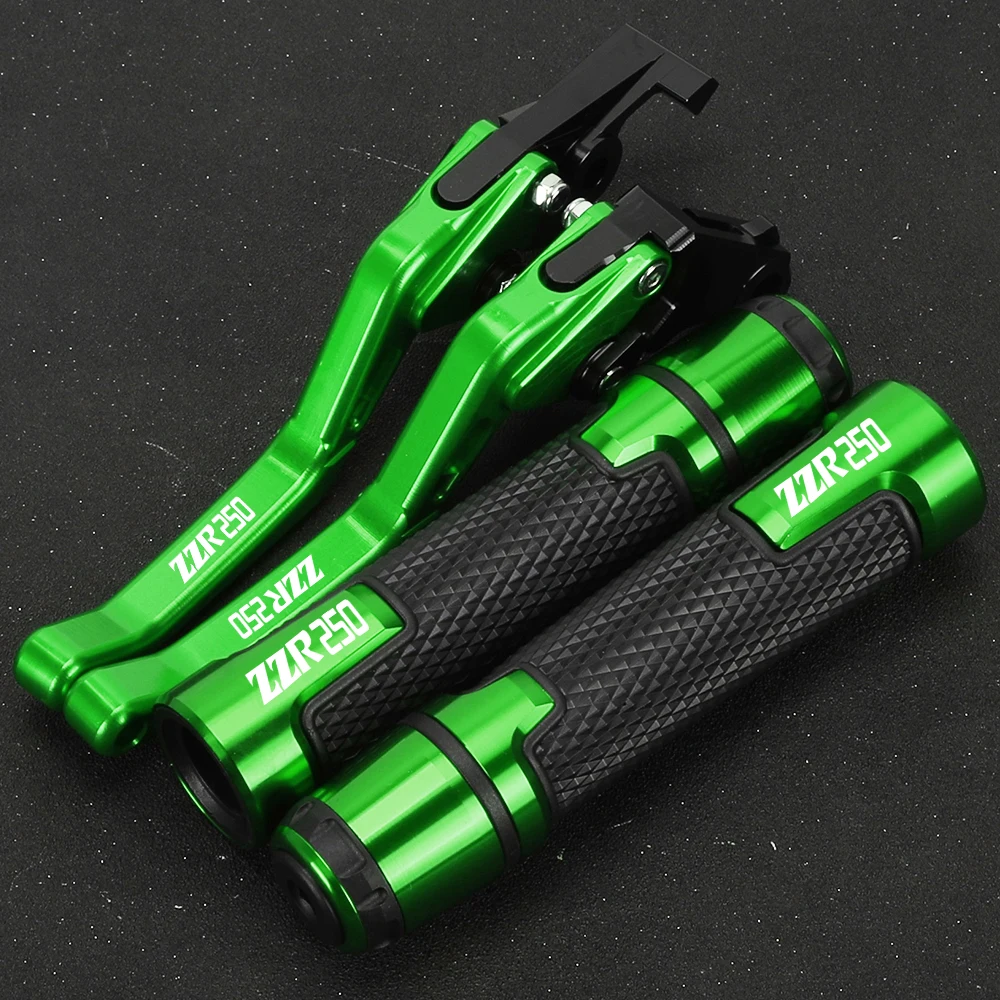 

For Kawasaki ZZR250 ZZR 250 1983-2003 2004 2005 2006 2007 Motorcycle Accessories Brake Clutch Levers Handlebar Hand Grips Ends