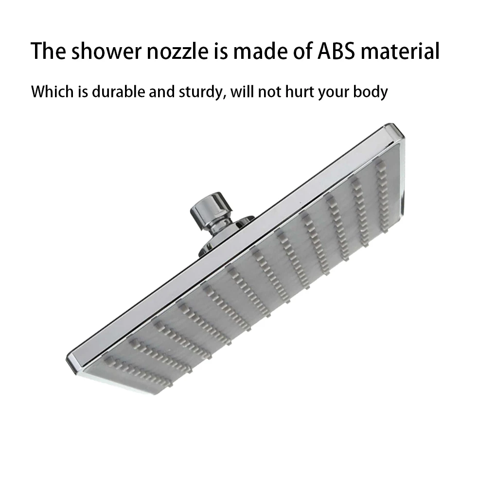 

8-дюймовая квадратная Лейка для душа с одним распылителем, большая дождевая насадка, распылитель