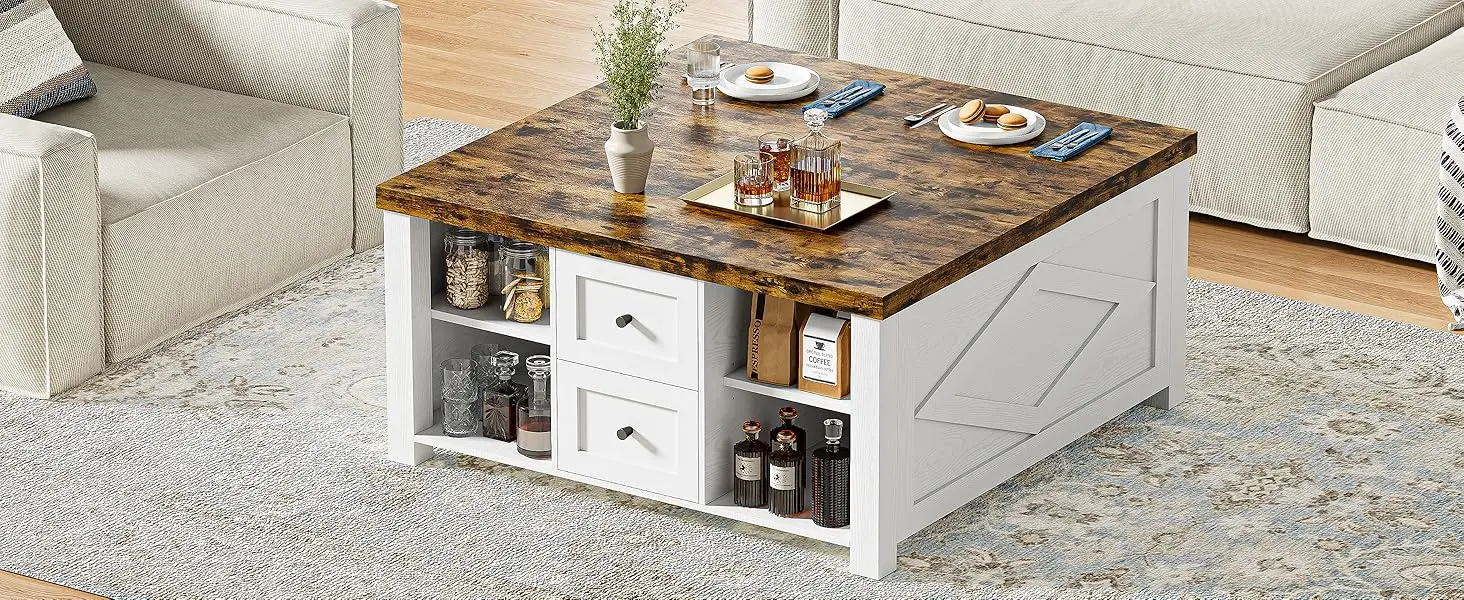 wood coffee table
