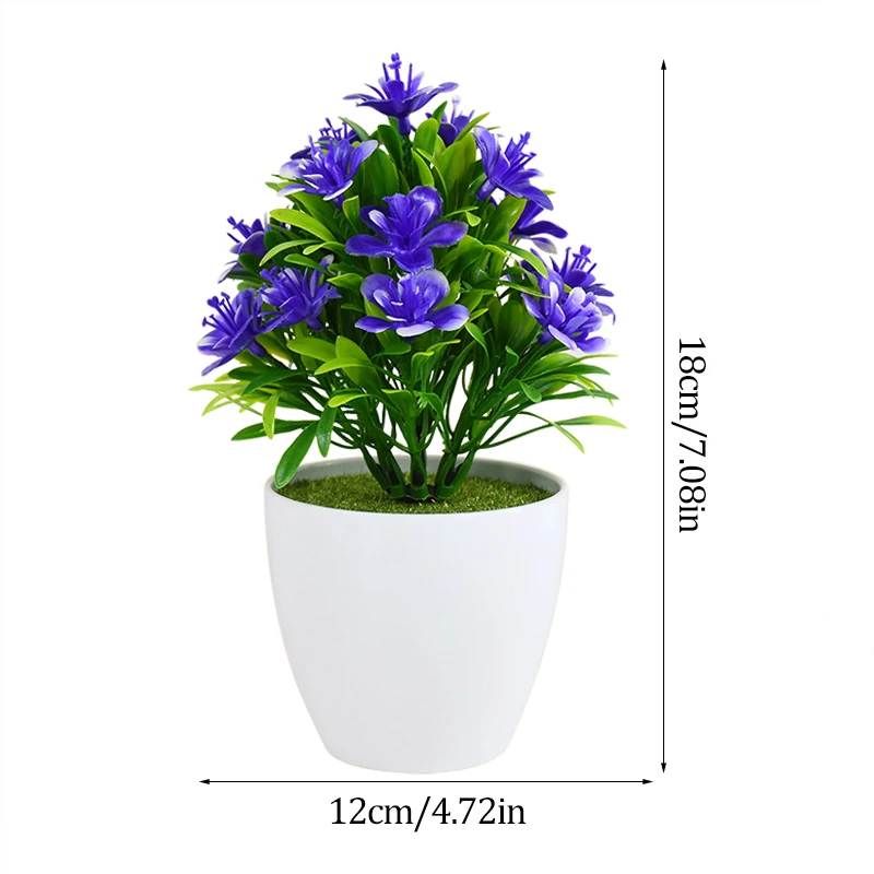 Artificial Potted Bonsai with Flowers – Decorative Tabletop Accent for Home, Wedding, Hotel, and Office Decor