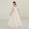 A-line Wedding Dress Short-Sleeve Plus Size off the shouder For Women Princess Robe de Mariee wedding gown lace up 5