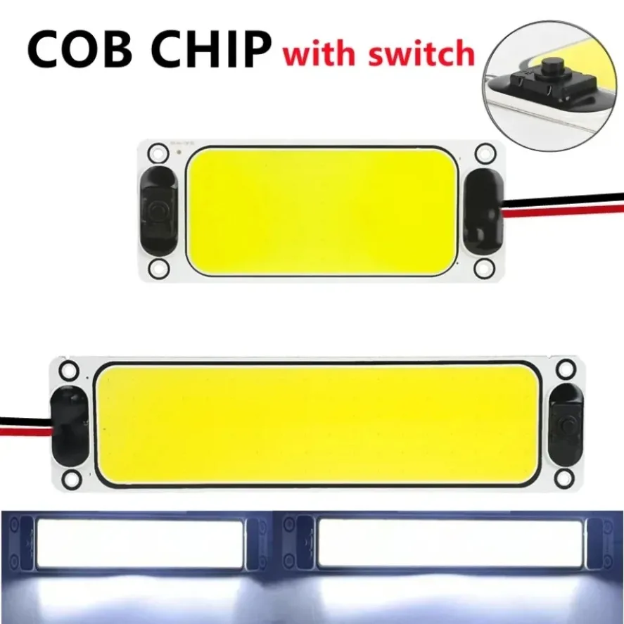 54/108LED High Brightness LED COB Chip With Switch Reading LED Light 12V 24V Ceiling Lamp For Van Lorry Truck Camper Boat Indoor