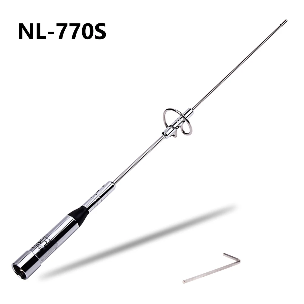 NR-770S VHF UHF 듀얼 밴드 모바일 햄 라디오 안테나 (PL 커넥터 포함) 145/435MHz