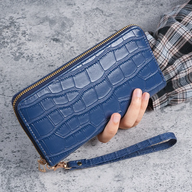 Neue damen geldbörse lange Koreanische mode einzigen reißverschluss multi-karte student brieftasche handytasche handtaschen – Detail 4