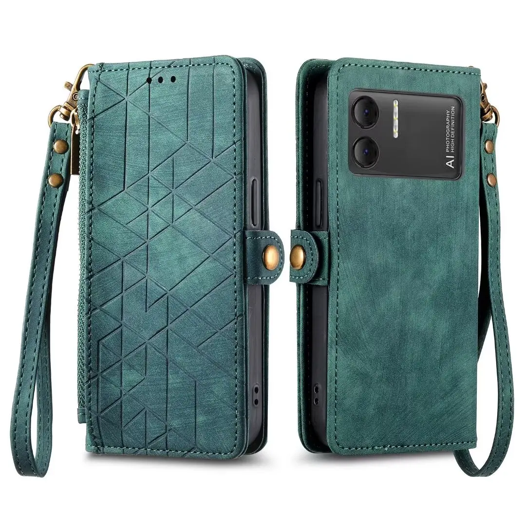 Per Lg Style3 L-41A Custodia Per Telefono Faux Suede Marble Leather Custodie A Portafoglio Per Lg Velvet 2 Pro 5G Custodia Flip Cover