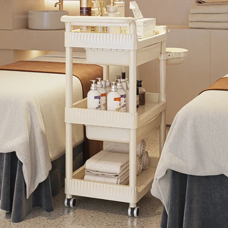 Multi Layer Storage Trolley Beauty Reception Trolleys Special Storage Rack Hairdressing Barber Shop Salon Trolleys For Furniture