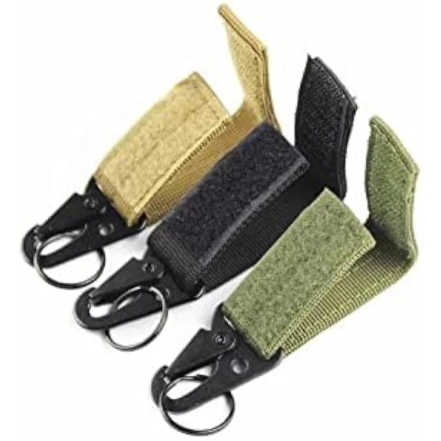 1-3pc Tactical Molle Keychain Hooks 5