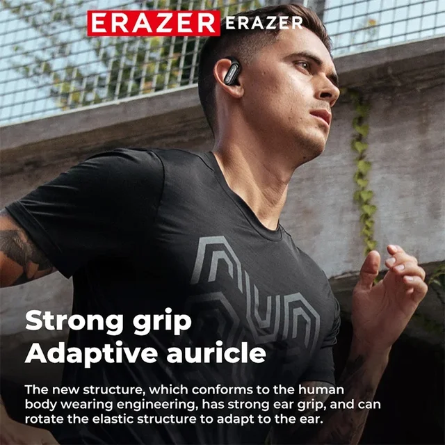 ERAZER XT60pro Cuffie wireless sportive Auricolari Bluetooth Auricolari HiFi Cuffie con riduzione del rumore con gancio per l'orecchio con microfono 2