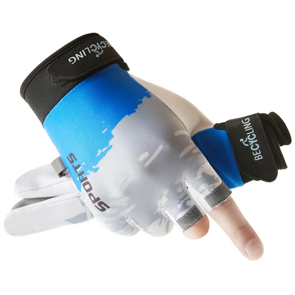 Sport Neoprene Non-slip Fishing Gloves Fingerless 3 Fingers Cut Protection  Fishing Apparel Gloves Breathable Outdoor Gloves