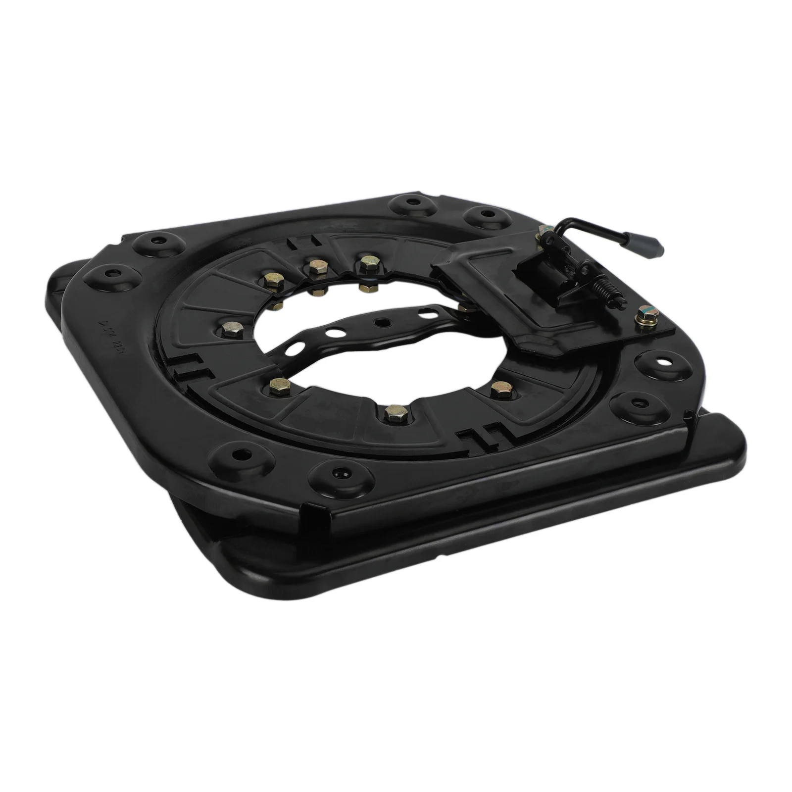 Universal powdercoated steel swivel base