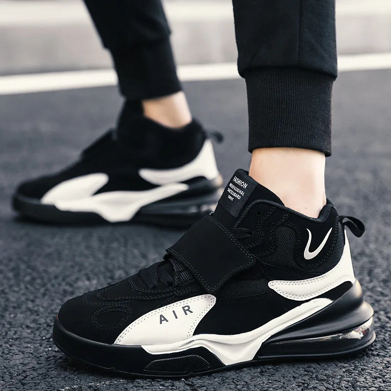 Cushion Men's Vulcanized Shoes Outdoor Casual Sports Shoes Male High Top Comfortable Basketball Shoe Breathable Sneaker Men