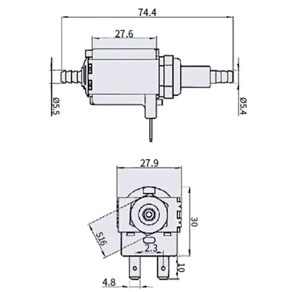 220V 3Bar Electromagnetic Pump JYPS-2 Coffee Machine Accessories Water Pump Steam Hanging Ironing Machine Handheld Self