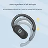 Wireless Headphone Bluetooth 5.4 Handsfree Noise Canceling 180 ° Rotatable Sports Digital Display Earphones Single Ear Earhook 6