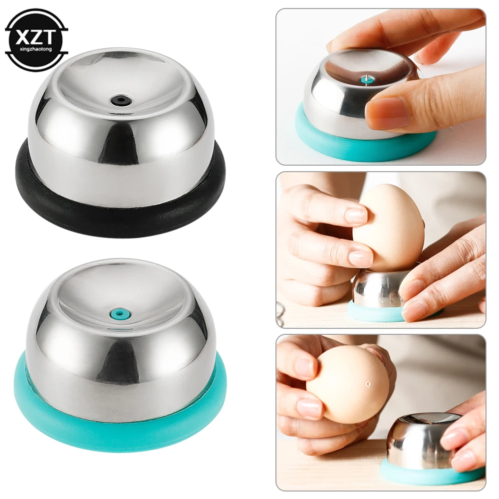 Boiled Egg Piercer 304 Stainless Steel Egg Needle Plastic Base Manual Hole Puncher Bakery Kitchen Separator Piercing Tool egg piercer egg hole punch