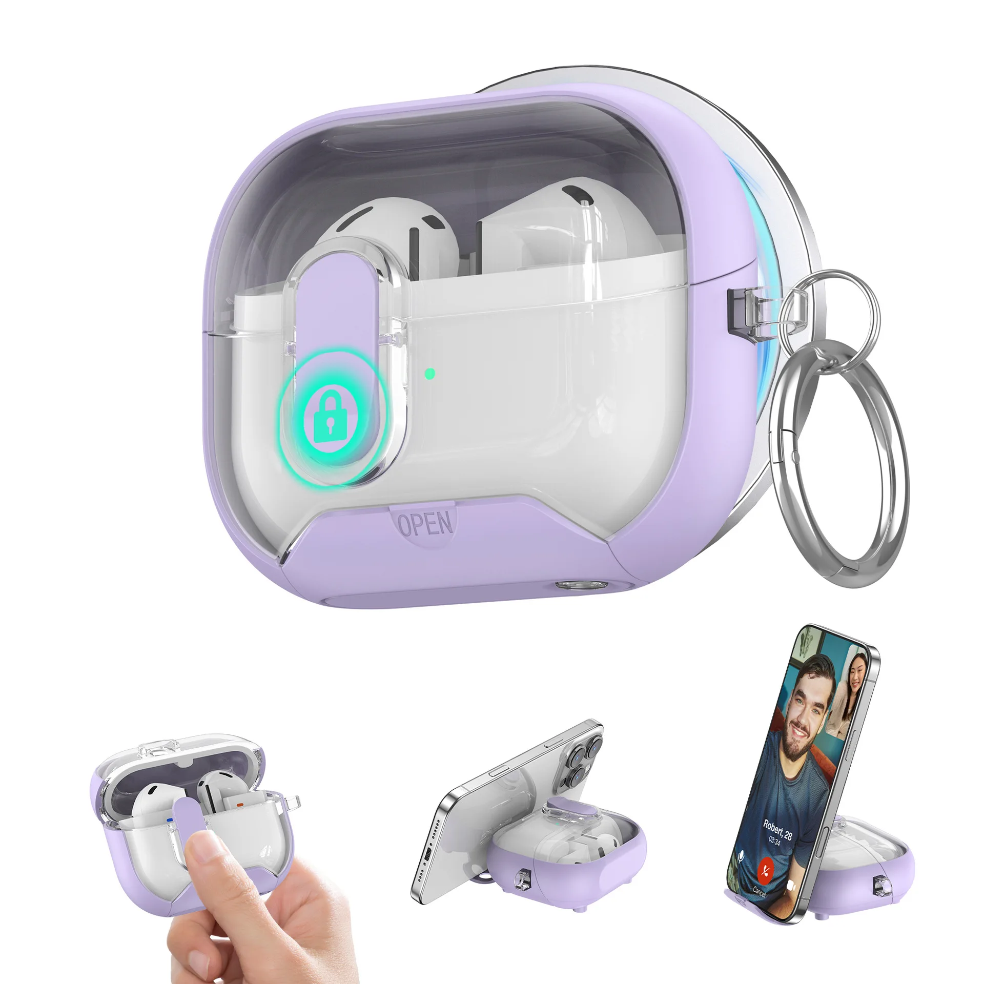 Premium Secure Lock Case with Phone Stand and MagSafe Drop Protection