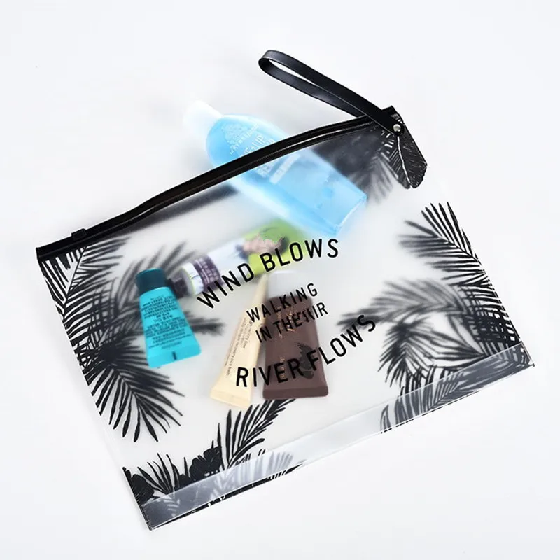 PVC Clear  Makeup Bag Pouch Women Cosmetic Bag Small Large Waterproof Makeup Bag Case Travel Bath Wash Pouch Storage 5
