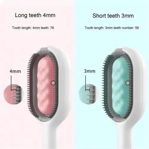 범용 양면 고양이 털 빗, 반려동물 매듭 제거기, 반려동물 털 청소, 그루밍 매듭 도구, 반려동물 털 제거 빗, 4 in 1, 1PC 2
