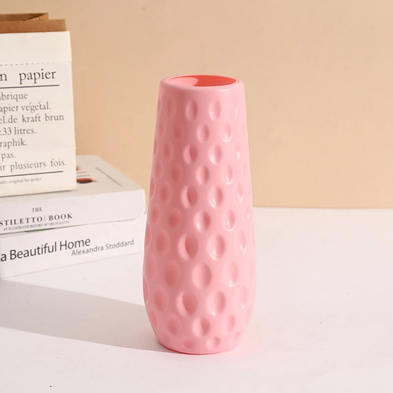 Modern Nordic Plastic Flower Vase, Pink, Blue, White Pot, Basket, Home, Living Room Decoration, Ornament, Arrangement 2
