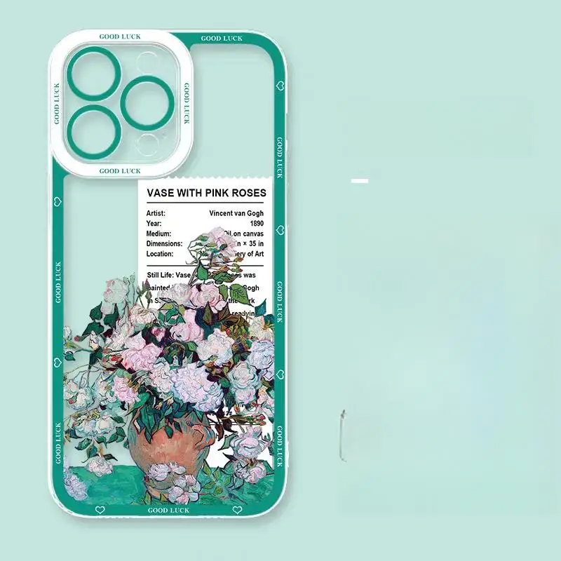 Art Van Gogh Starry Night Oil Painting Soft Clear Phone Case