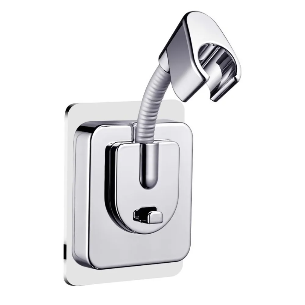 360° Adjustable Shower Head Holder Self-Adhesive Wall Mounted Showerhead Bracket Handheld Sprayer Support Bathroom Accessories