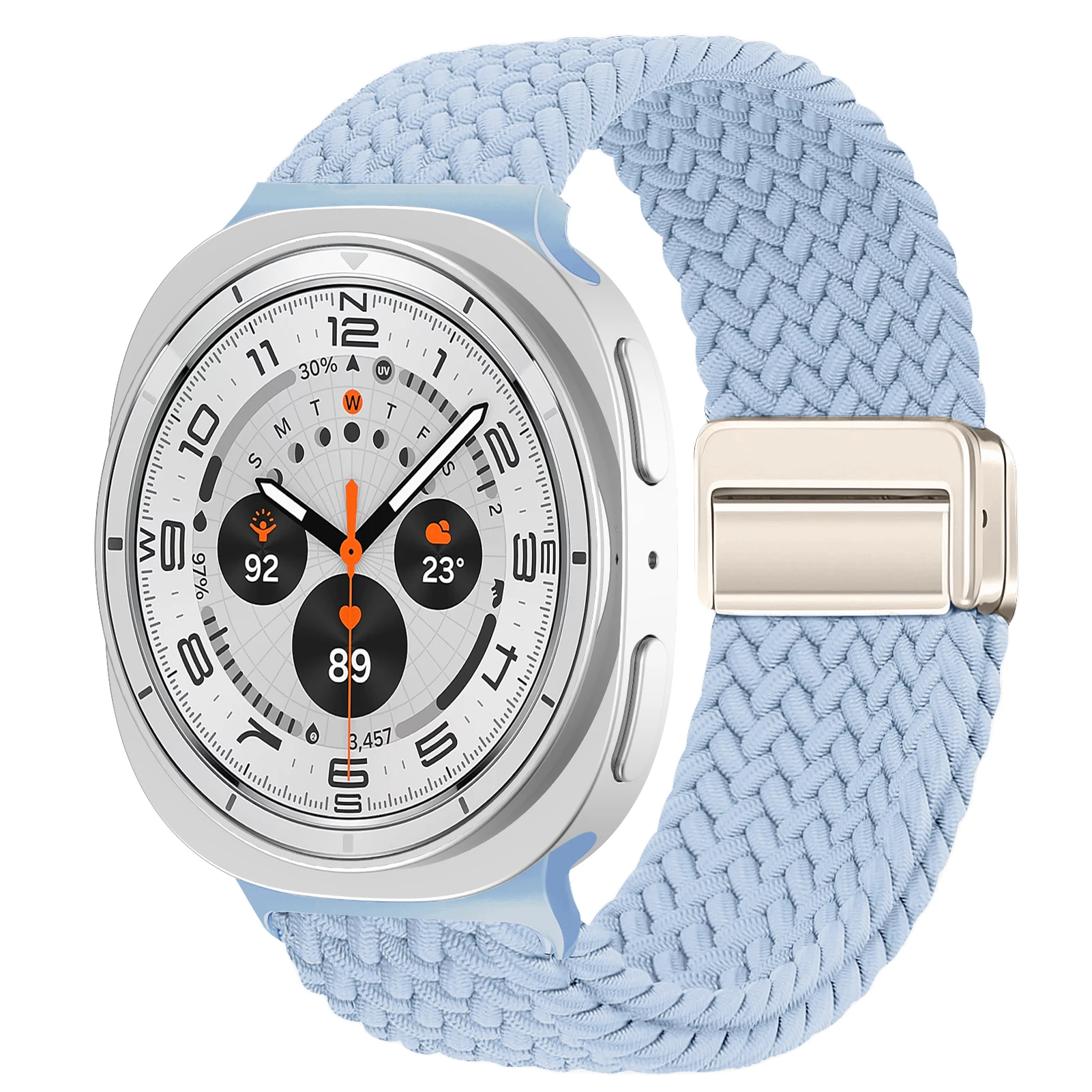Magnetic Braided Nylon Watch Band Bracelet - Universal Fit