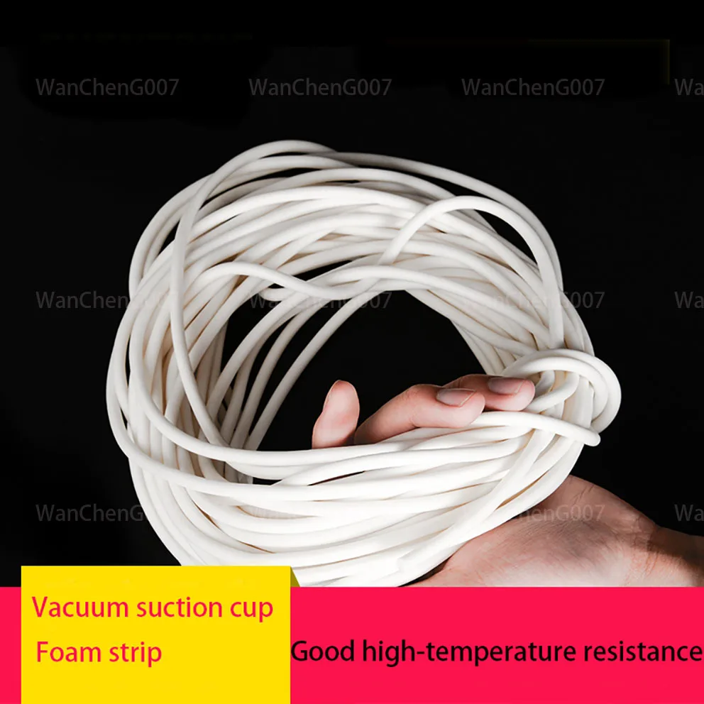 

20M Foamed Silicone Rubber Seal Strip Silicon Sponge Cord Round Solid CNC Sealing Strip Dia.1.5/2/2.5/2.8/3/3.2/3.5mm