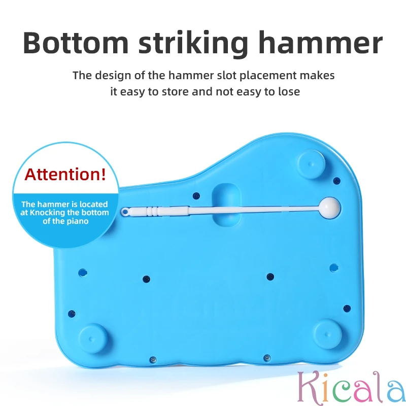 Early Educational Eight Tone Hand Knocking Two In One Xylophone Instrument Infant And Young Children Music Toy Piano For Gift 6