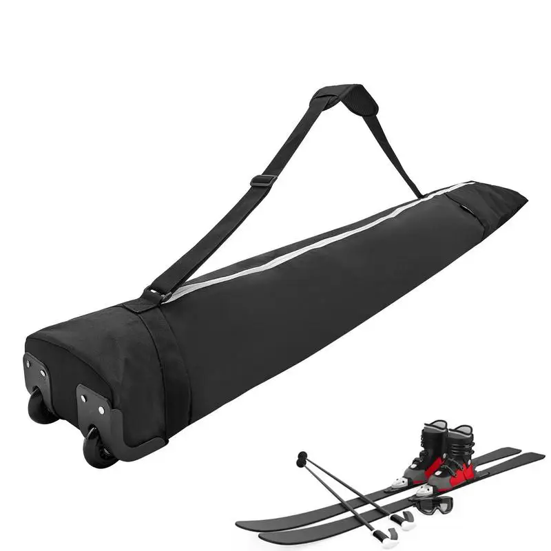 

194CM Ski Board Bag Reinforced Double Padding Bag With Wheels Outdoor Large Snowboard Skiing Gear For Ski Board Storage Backpack