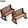 1：12 Dollhouse Mini Park Table Chair Miniature Bench Stool Rocking Chair Dolls House Furniture Accessories Kids Pretend Play Toy 5