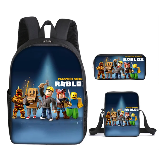 3 Pçs/set 16 polegada ROBLOX 3D Print Crianças Mochilas Menina