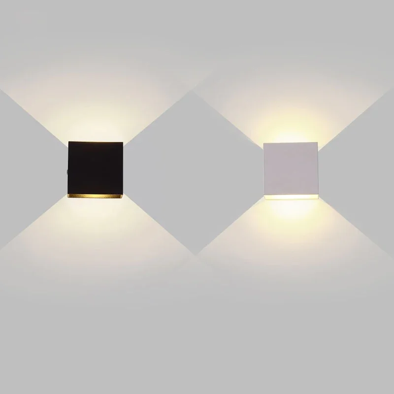 Up-and-Down-LED-Indoor-Wall-Lamp-Black-White-Interior-Wall-Light ...