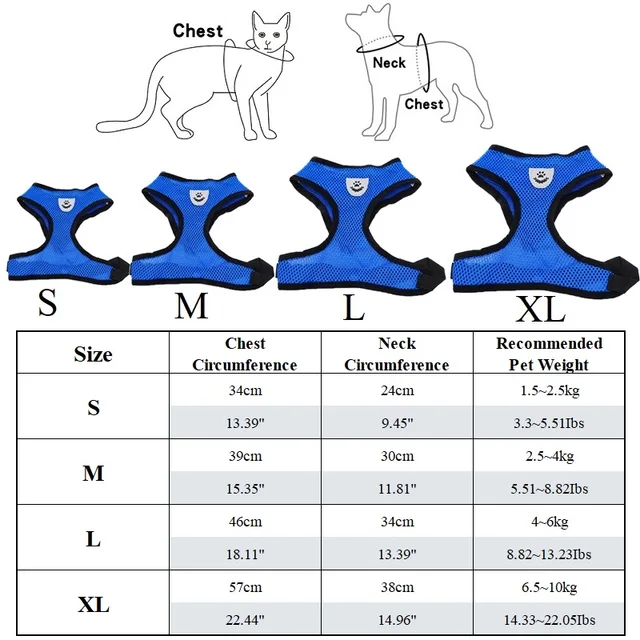 Breathable Mesh Cat Small Dog Harness And Leash Kitten Cats Harnesses Little Dog Puppy Harness For French Bulldog Chihuahua Pug 6 Breathable Mesh Cat Small Dog Harness And Leash Kitten Cats Harnesses Little Dog Puppy Harness For French Bulldog Chihuahua Pug 6