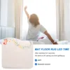 Alarm Clock Stand on Pressure Sensitive Battery Smart Alarm Clock Mat Floor Rug LED Time 5