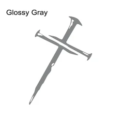 Creative Waterproof Vinyl Decal Sticker for Cars and Motorcycles - God Bless Design (Glossy Gray)
