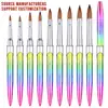 Acrylic Kolinsky Nail Brush 3D Pure Handmade Round Shape Nail Brushes Professional Nail Art Brush Manicure Nail Tools Makeup 6